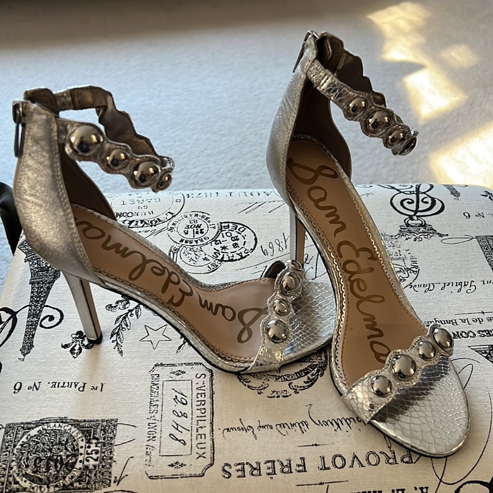 Sam Edelman silver heels